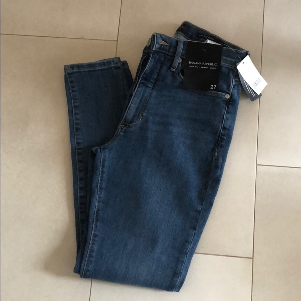 High-rise skinny jeans (brand new)